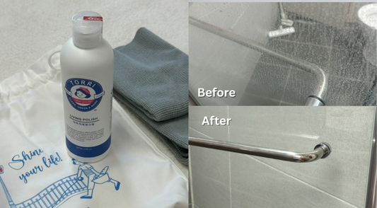 From Cloudy to Clear: Bathroom Glass Water Stain Removal with TORRI Living Polish (Review)